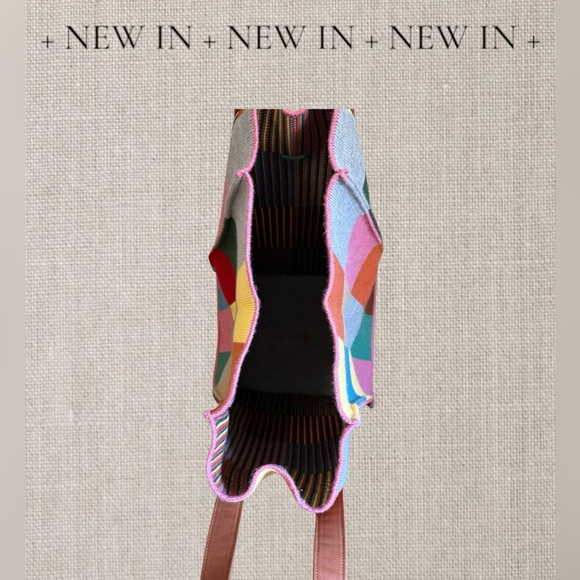 United Colors of Benetton Colorful Patchwork Tote Bag - Picture 3 of 6